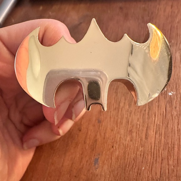 Jewelry - Bat Girl 18k Gold Plated Brass Knuckle Duster 115 Msrp